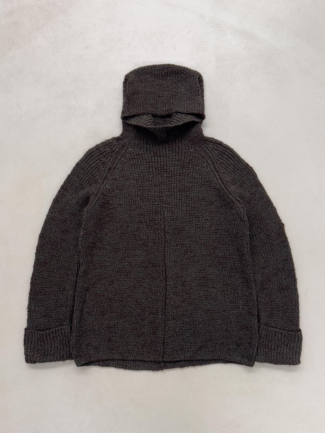 요지야마모토 후드 니트 상품이미지1