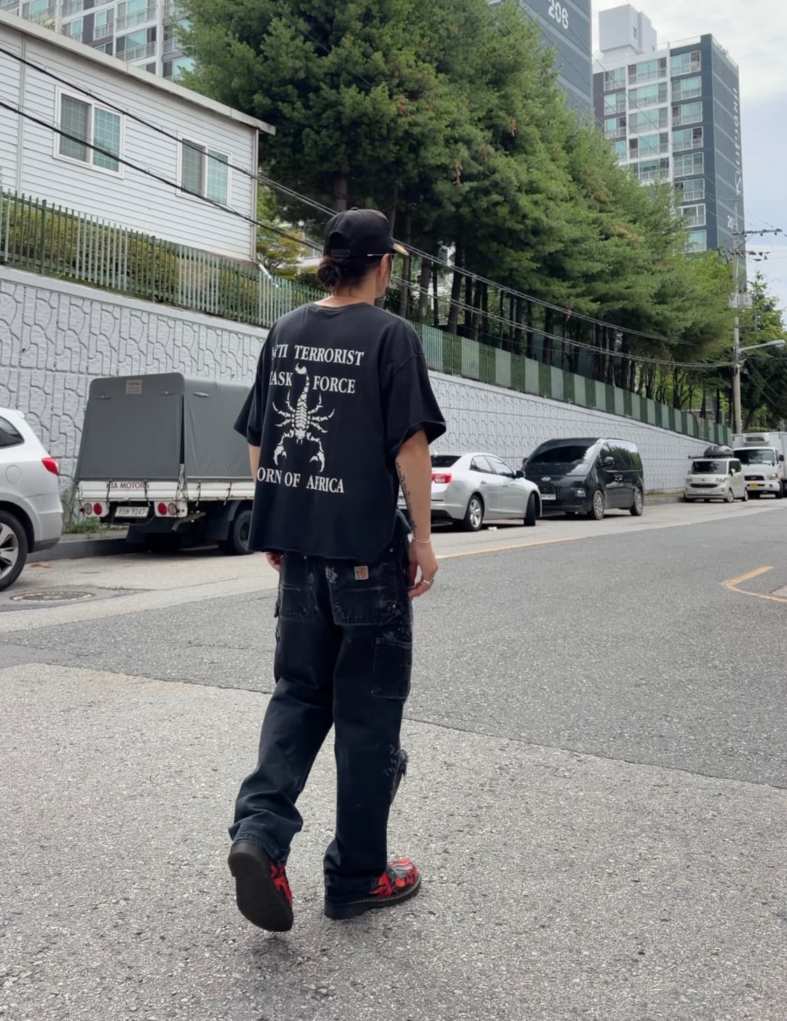 할리데이비슨 데미지 컷오프 반팔티셔츠 상품이미지5