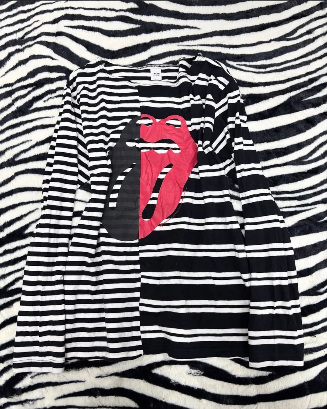 타케오 키쿠치 X 롤링스톤즈 Stripe Sleeve 상품이미지1