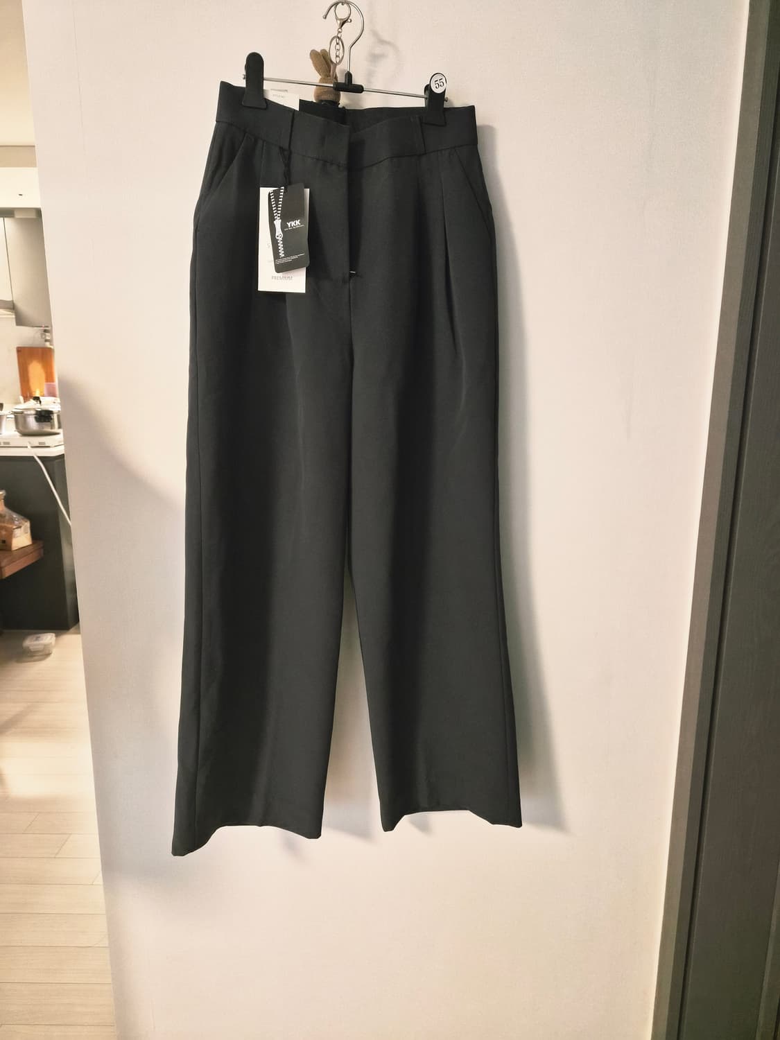 새상품 핏 예쁜 와이드 슬랙스 (링클프리/스판/상태 최상) 상품이미지3