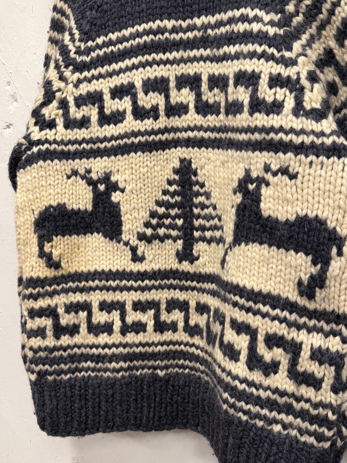 M) Canada LONGHOUSE Cowichan Wool Cardig 상품이미지7