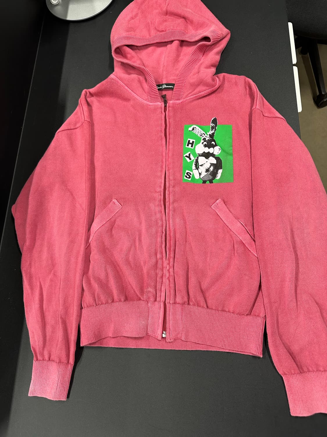 히스테릭 글래머 버니 프린팅 후드 니트 집업 상품이미지5