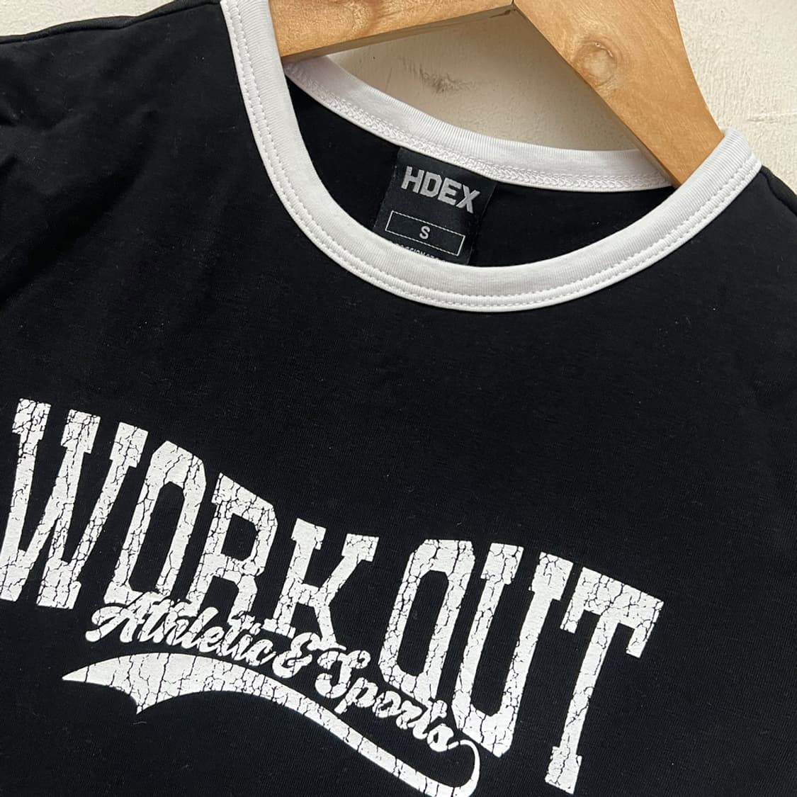 HDEX 에이치덱스 우먼스 워크아웃 스웨시 블랙 크롭탑 S 상품이미지3