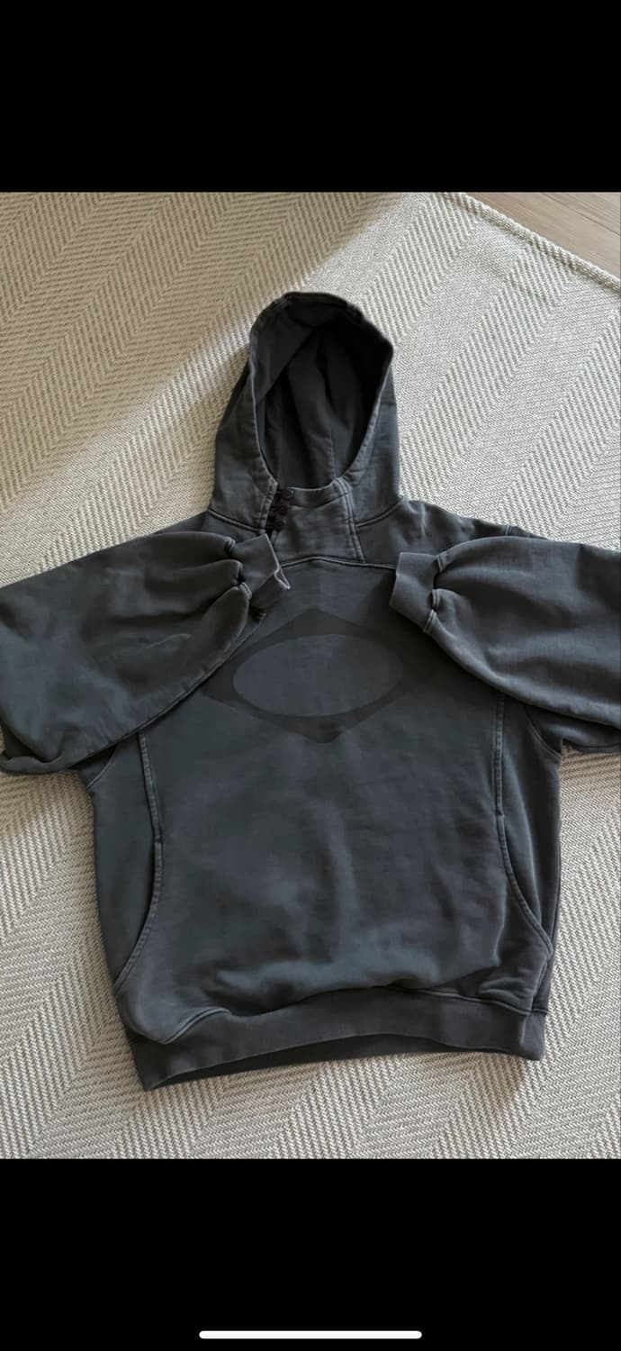 미스치프 롬버스 후드티 차콜 m 상품이미지2