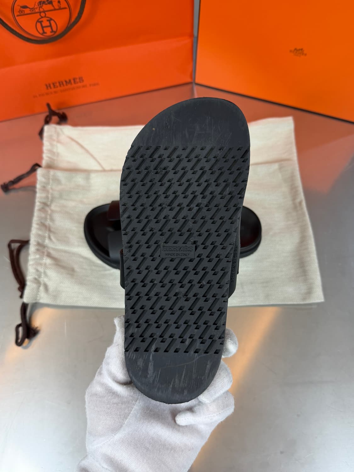 [리오브] 에르메스 시프레 카프스킨 샌들 슬리퍼 상품이미지3
