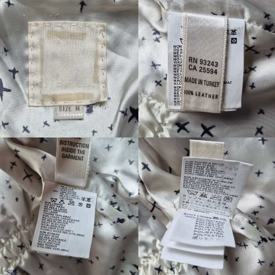 [M] 디젤 양가죽 라이더 자켓 상품이미지9