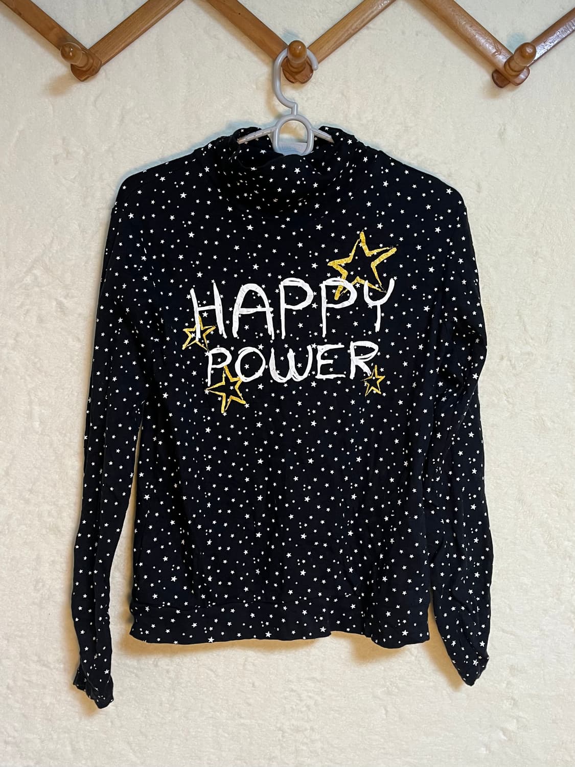 빈티지 별 긴팔 폴라 티셔츠 상품이미지1