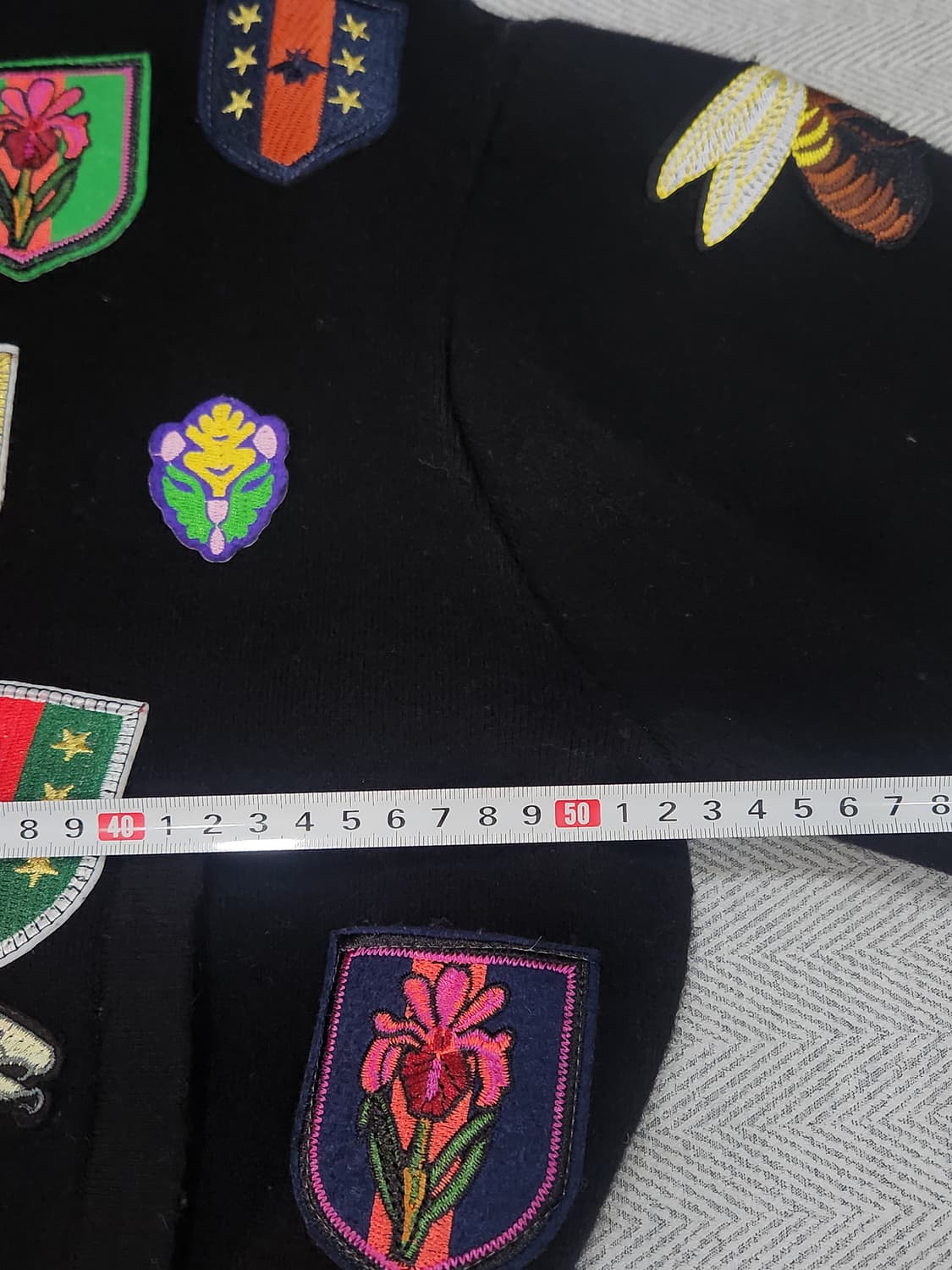 [F] 호랑이 패치 니트 자켓 봄버 여성 F사이즈 상품이미지6