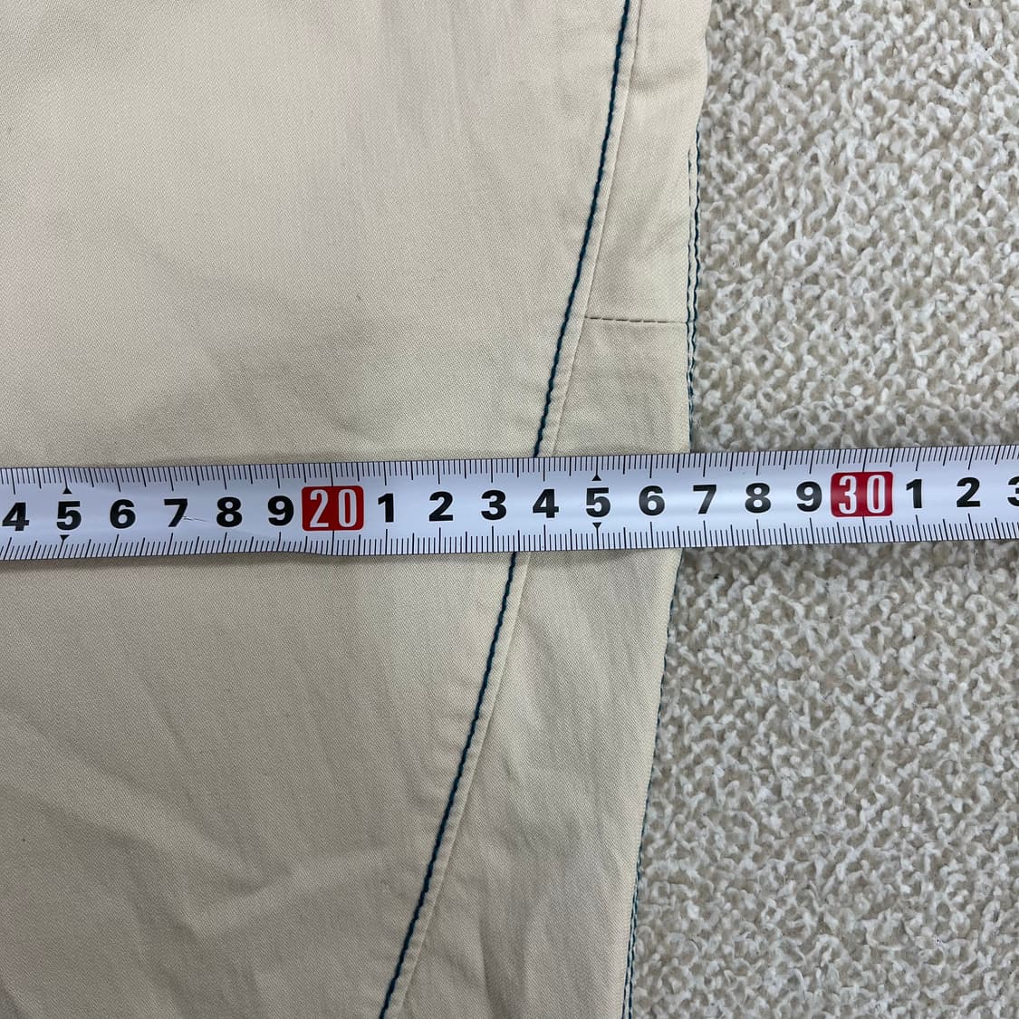 [66] 한섬 오즈세컨 여성 아이보리 라인 디테일 바지 0120M1 상품이미지8