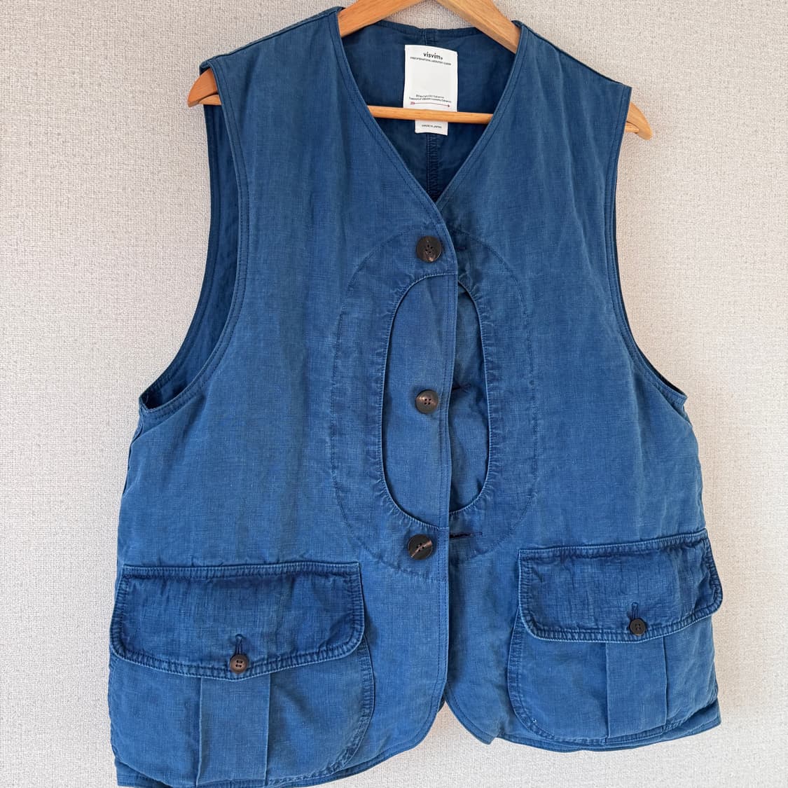 3) Visvim GUSTO DOWN VEST INDIGO 상품이미지2