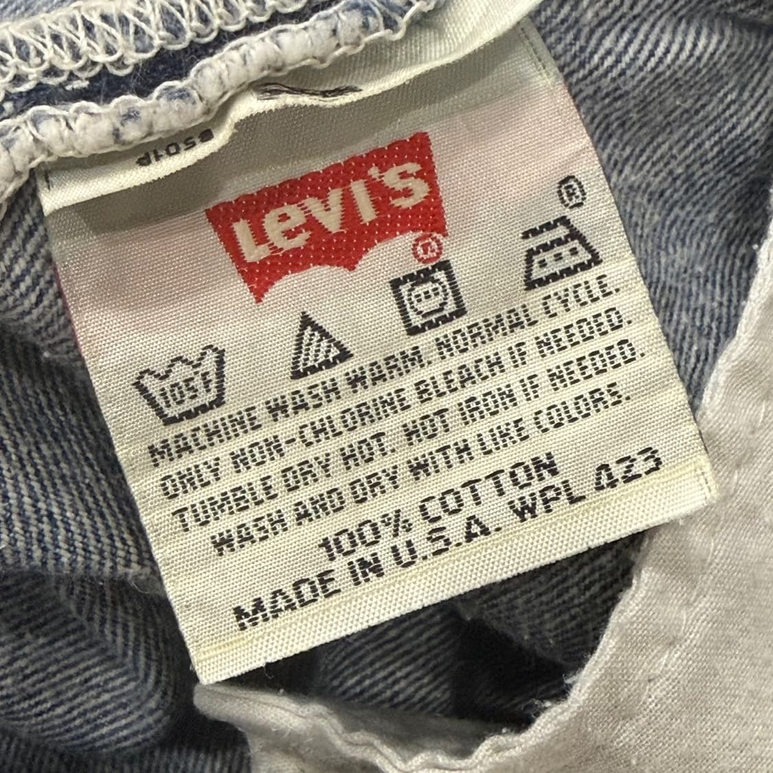 리바이스 501 90s USA levis 빈티지 구제 청바지 워싱 상품이미지7