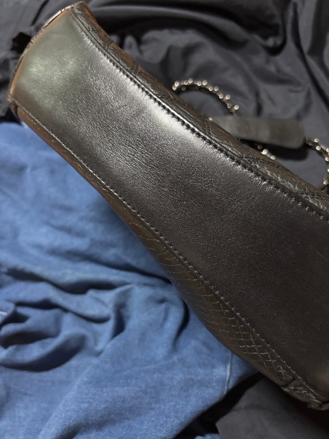 vintage daks leather black shoulder bag 상품이미지10