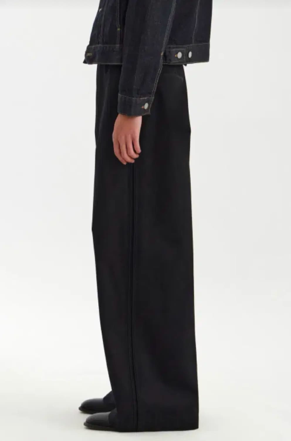 [S]유스 더블 트리밍 와이드 팬츠 상품이미지2