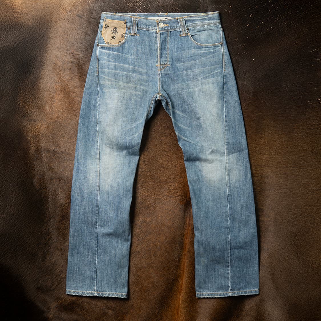 [35] 00s 리바이스 엔지니어드진 데님팬츠 스컬패턴 포켓 상품이미지4