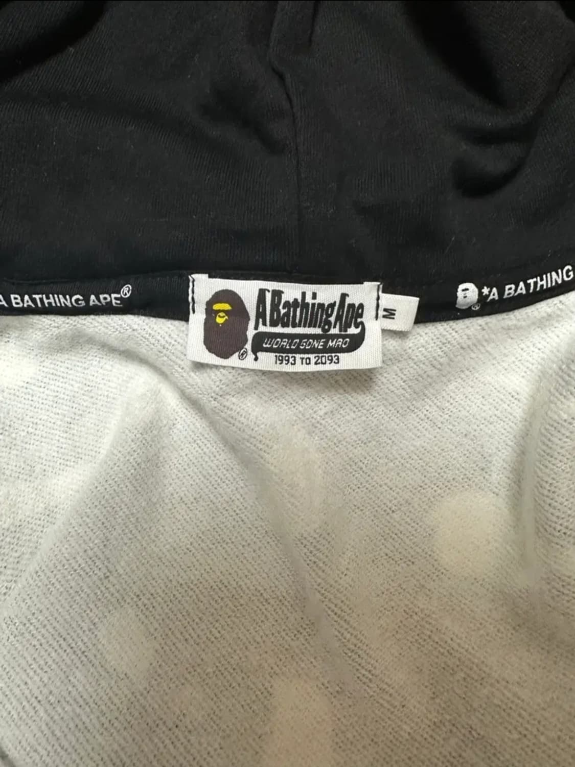 베이프 더블샤크 후드 블랙 M 상품이미지4