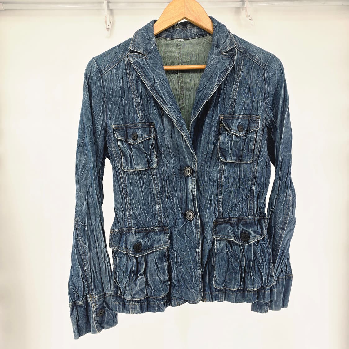 Y2K wrinkle 일본 빈티지 데님 자켓 상품이미지10
