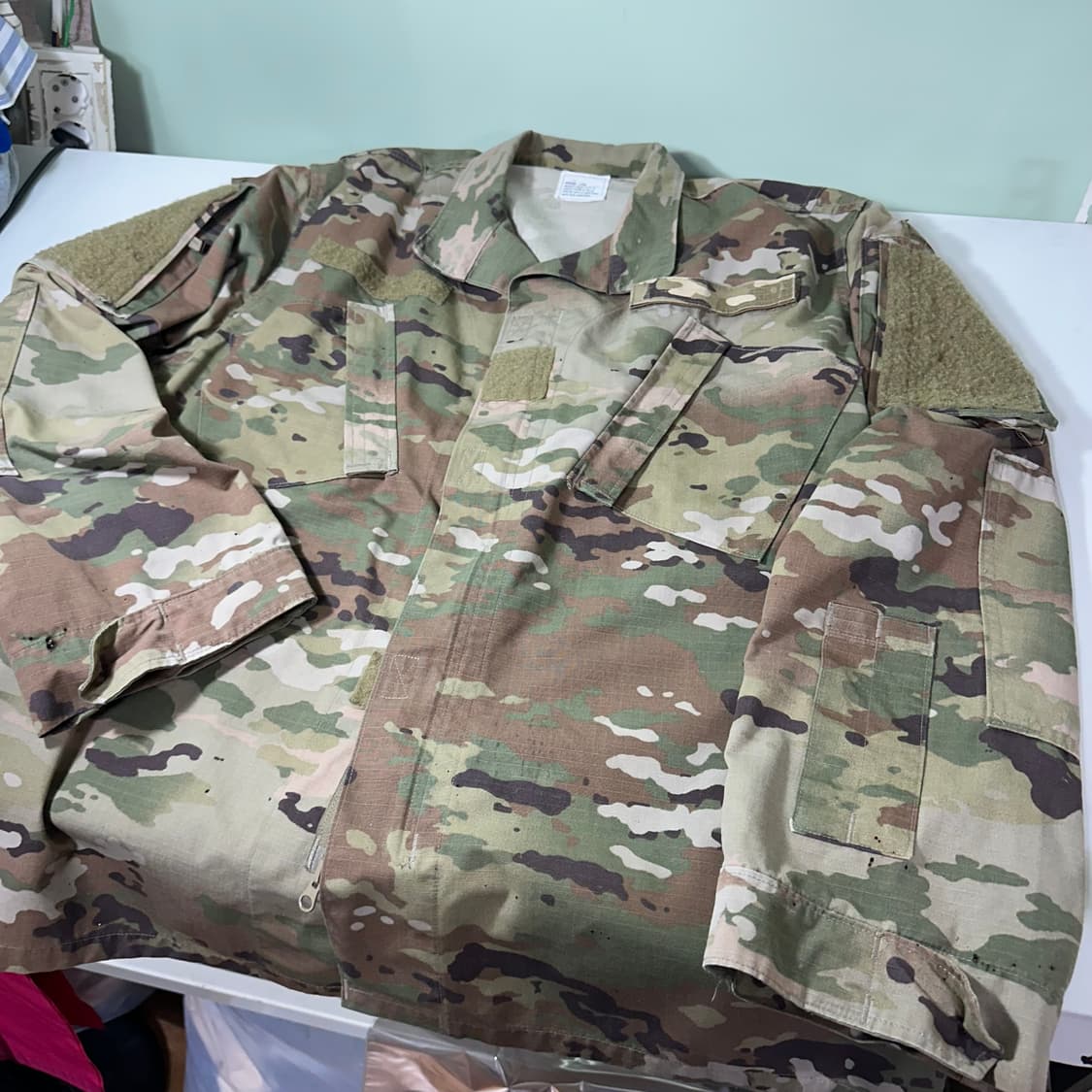 M-L US ARMY 유틸리티 밀리터리 OG 야상셔츠 자켓 상품이미지2
