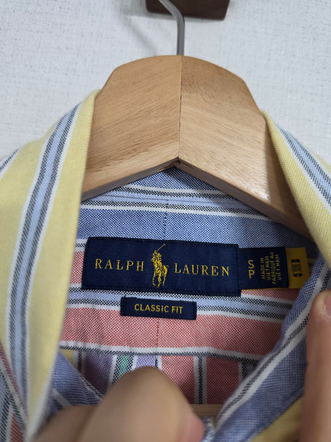폴로 랄프로렌 클래식핏 멀티 스트라이프 셔츠 S 상품이미지3