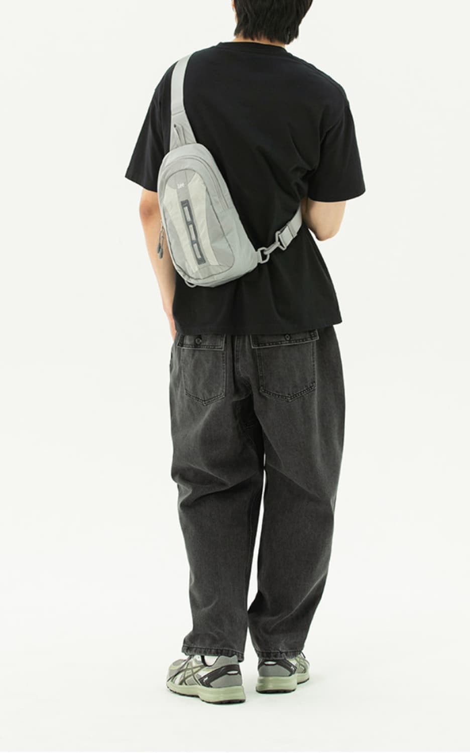 Lee 나일론 슬링백 라이트 그레이 상품이미지4