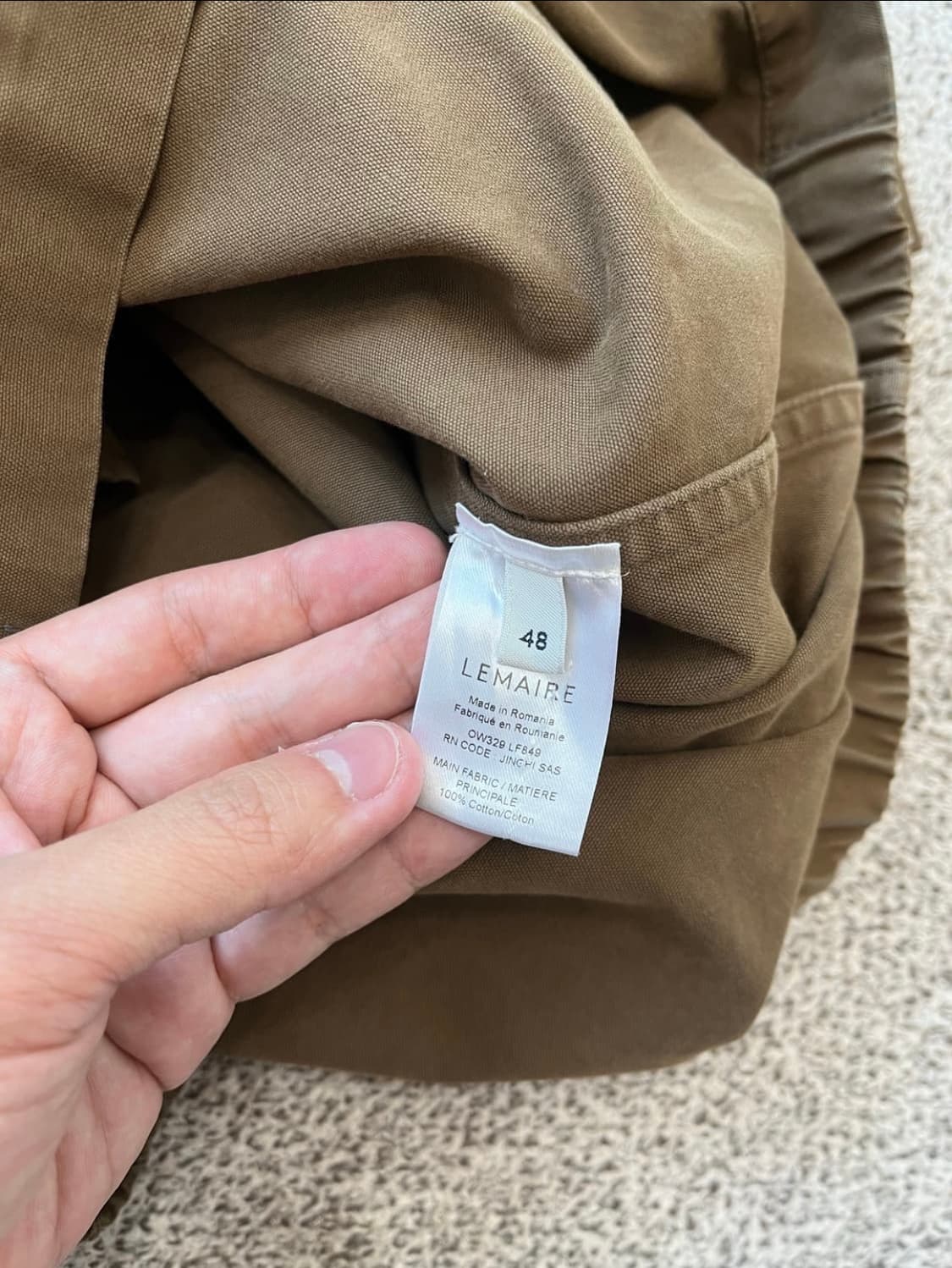 르메르 필드 오버 셔츠 하바나 48 상품이미지2