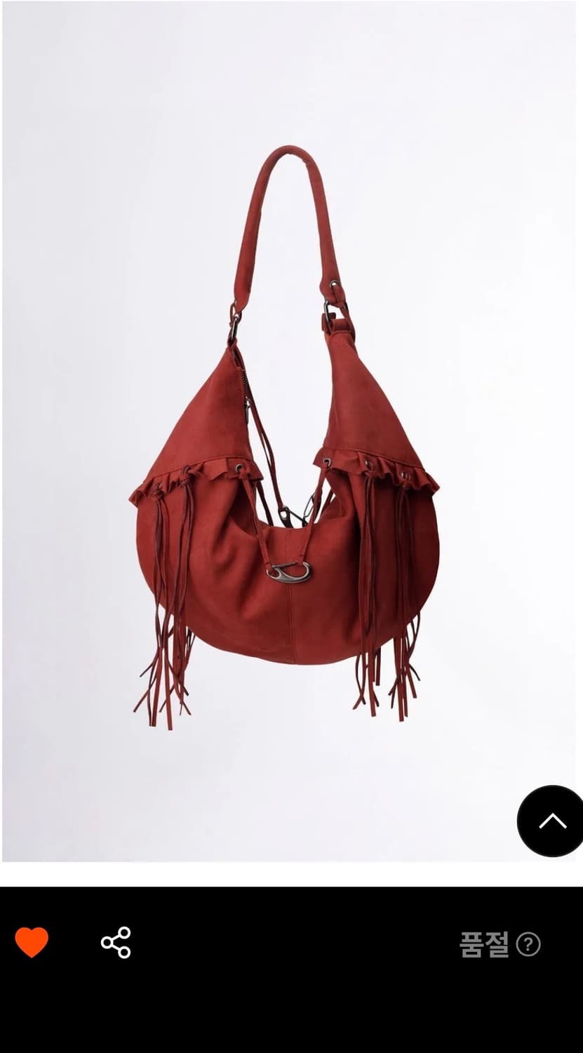 스컬프터 리사가방 faux suede string hobo bag 상품이미지4