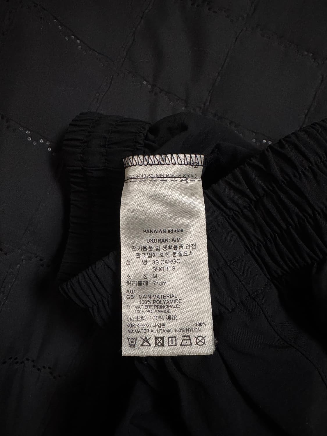 아디다스 여성 카고 반바지 M 블랙 상품이미지5