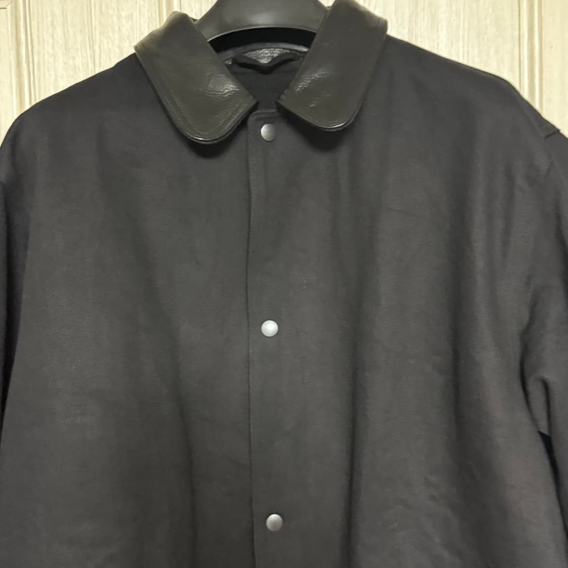 [2] 코모리 25aw 레더 카라 데님 자켓 상품이미지3