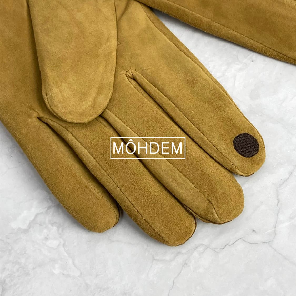 [premium] 스웨이드 가죽 장갑 머스타드 상품이미지6