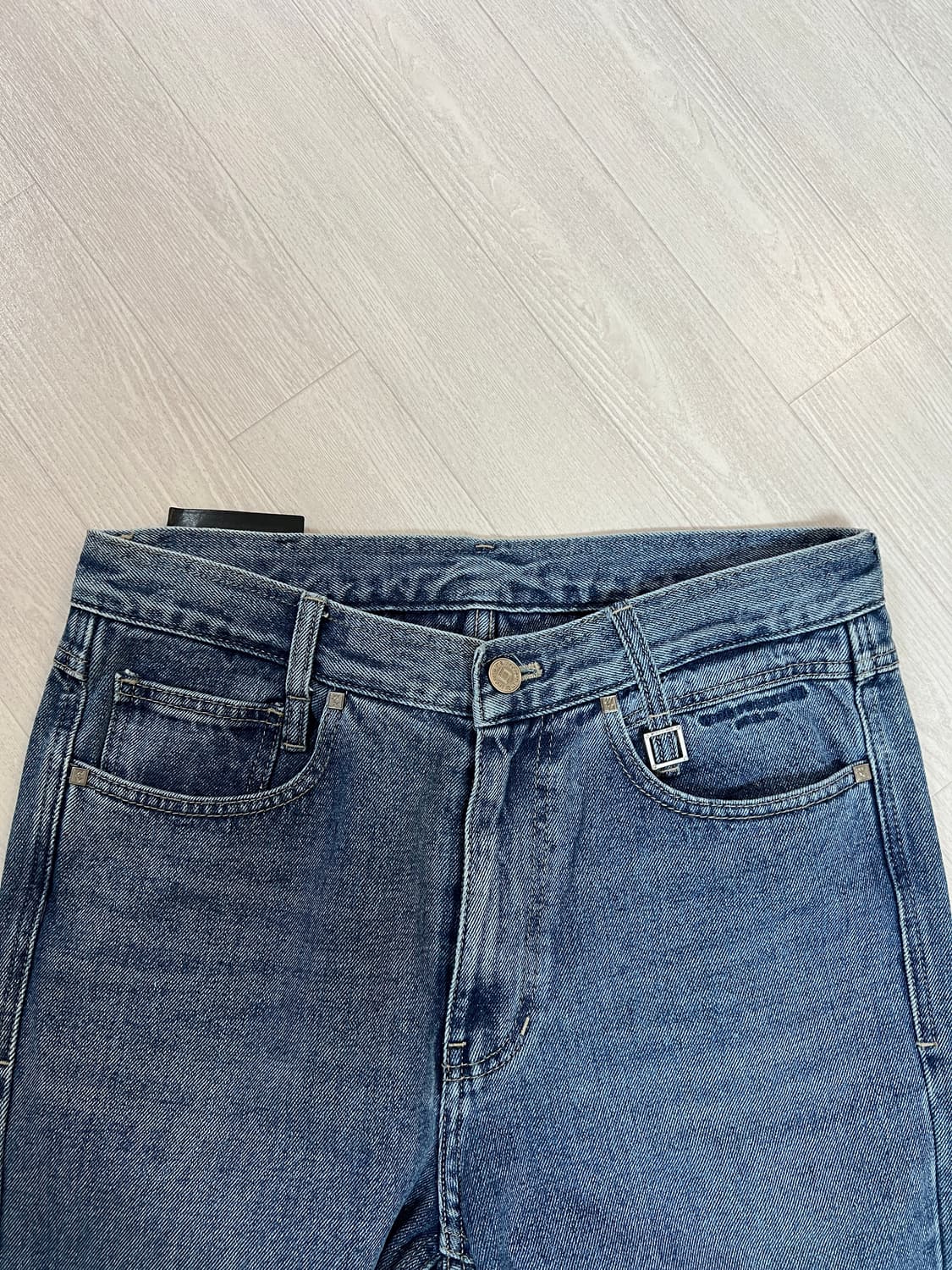 우영미 롱 스트레이트 데님 블루 46사이즈  상품이미지2