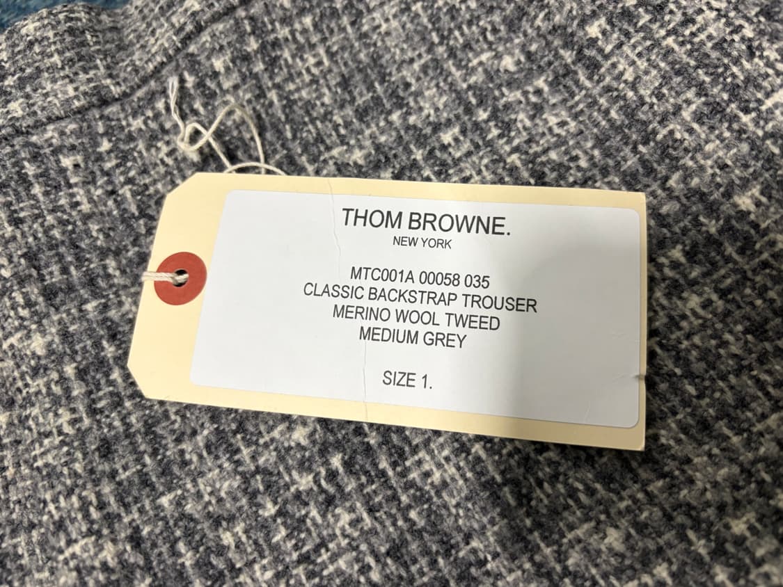 [백화점판] 톰브라운 울 트위드 그레이 팬츠 1사이즈 상품이미지6