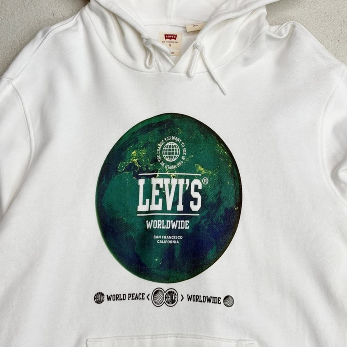 LEVI'S 월드와이드 그래픽 후드티 S 상품이미지3
