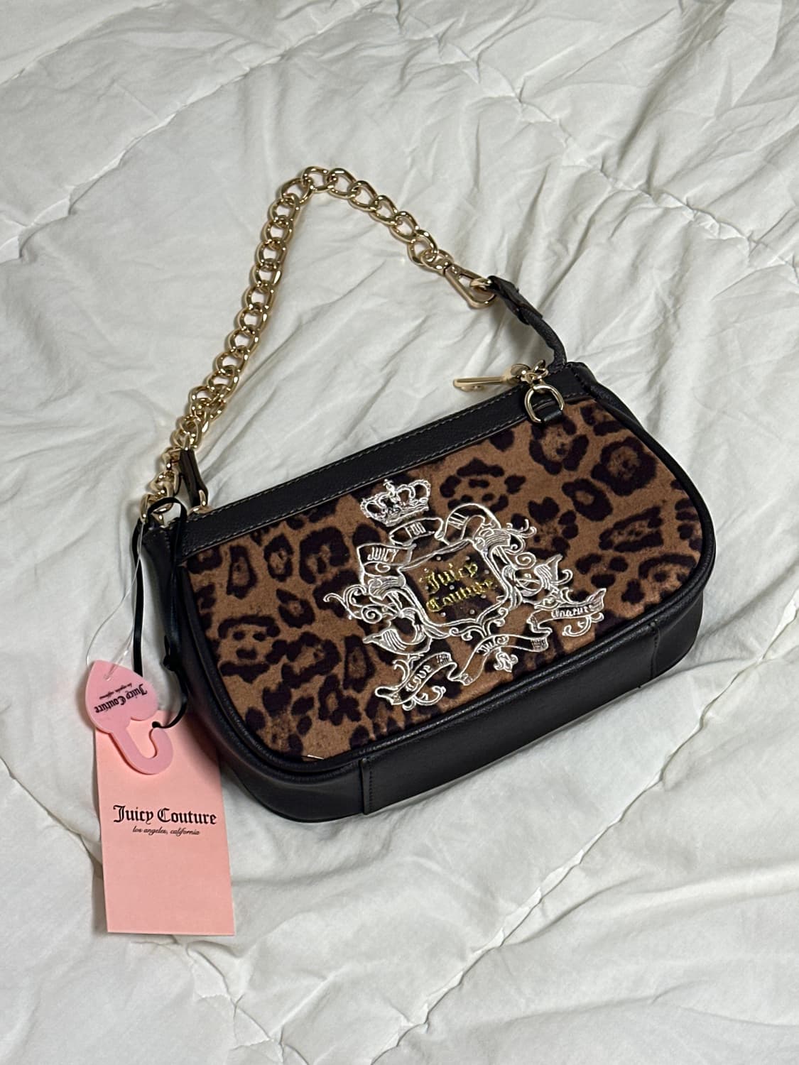 새상품) 쥬시꾸뛰르 레오파드 체인숄더백 핸드백 상품이미지1