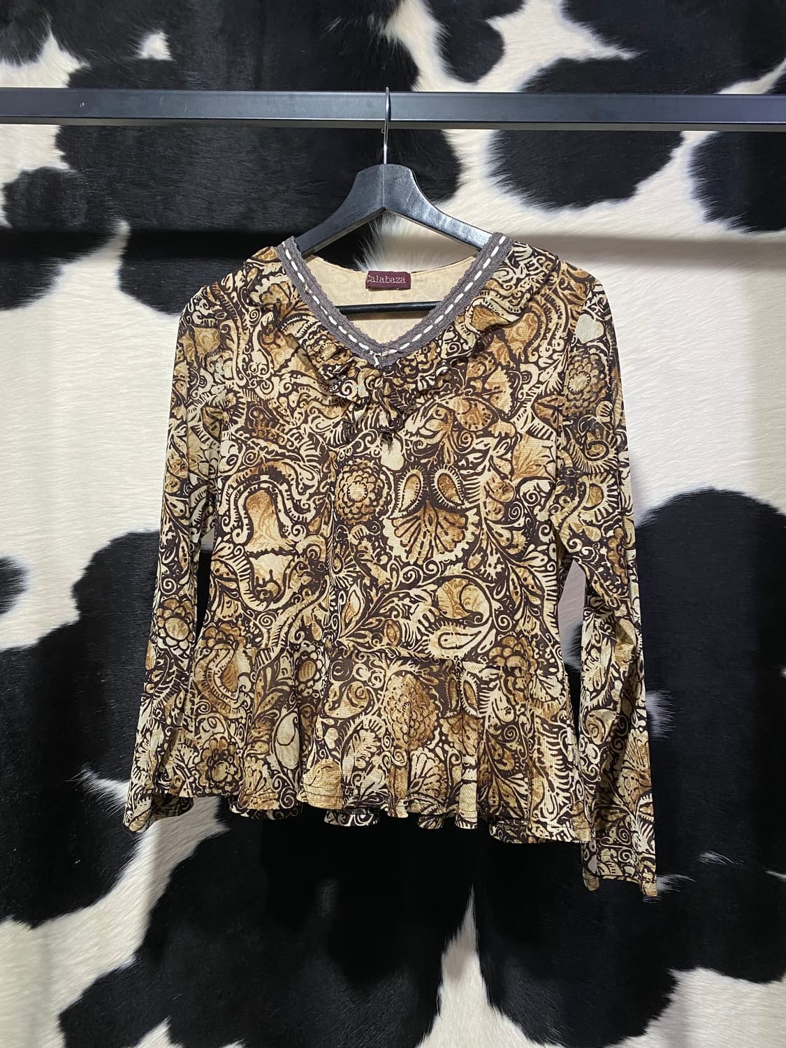 Calabaza 오리엔탈 프릴 롱슬리브 상품이미지2