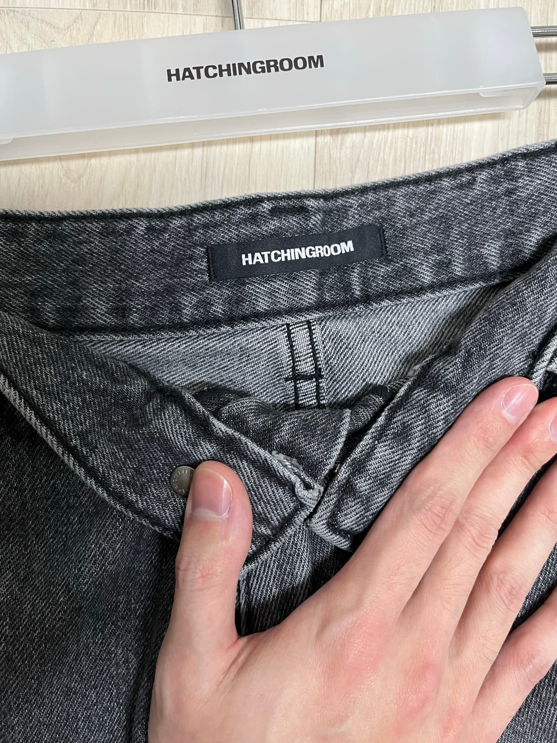 해칭룸 와이드 커브진 2사이즈 상품이미지5