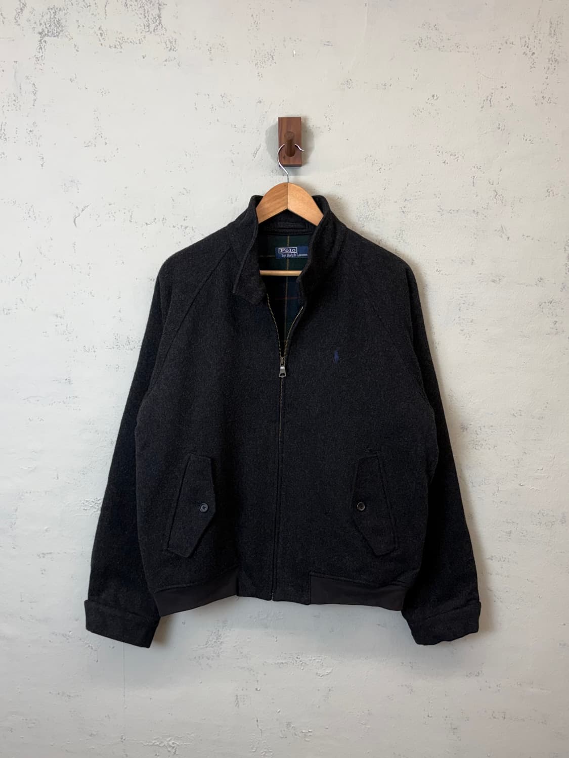 폴로랄프로렌 빈티지 울 바라쿠다 자켓 차콜 상품이미지1