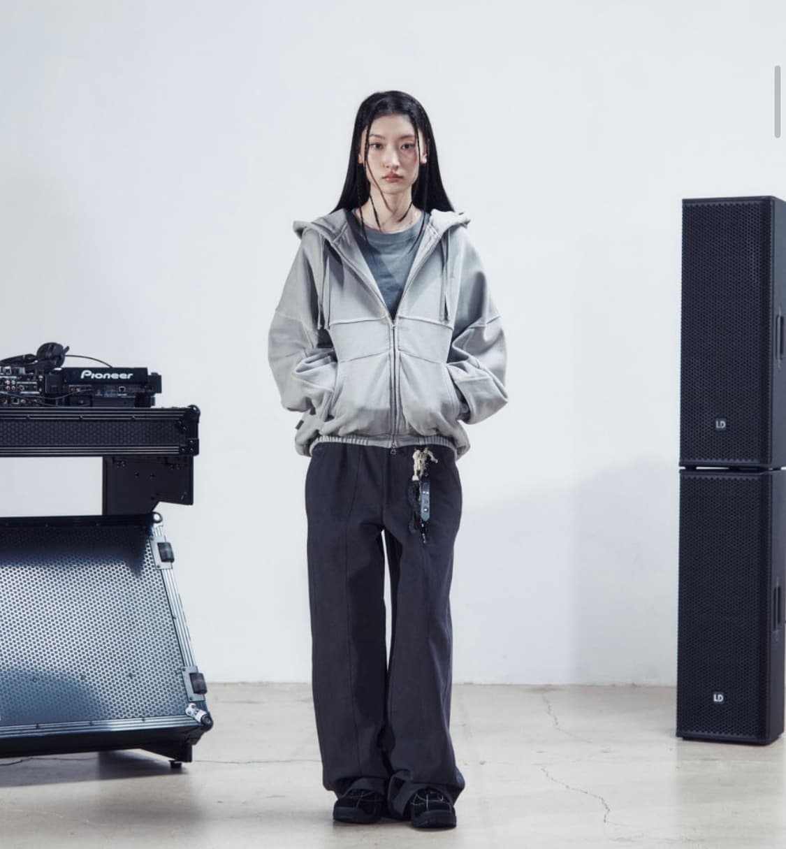 노드랩스 GARMENT DYE DOUBLE 후드집업 (S) 상품이미지1