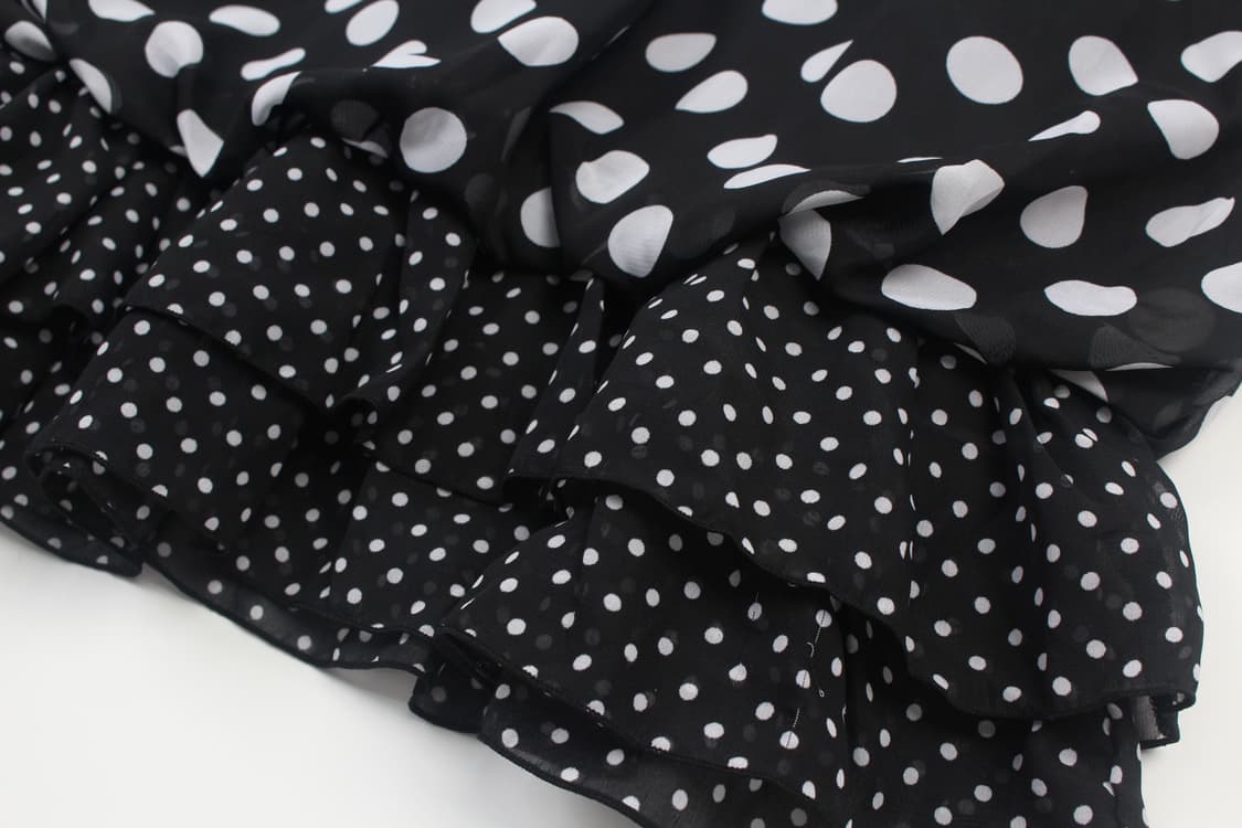 FIRST REVUE Dot Chiffon Tunic Dress 상품이미지6