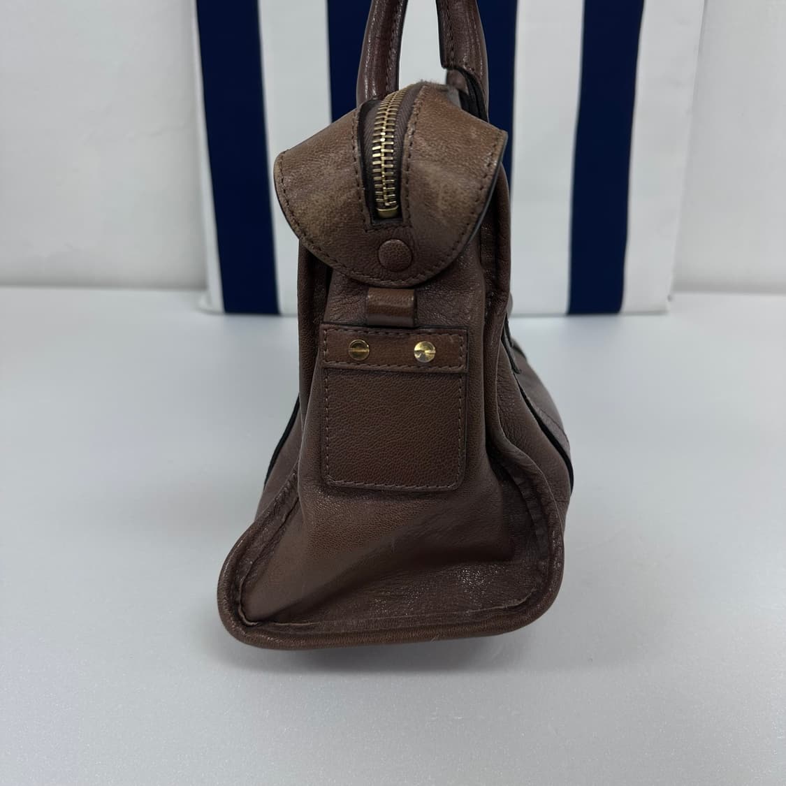 크제이콥스 브라운 레더 토트백 가죽 가방 상품이미지4