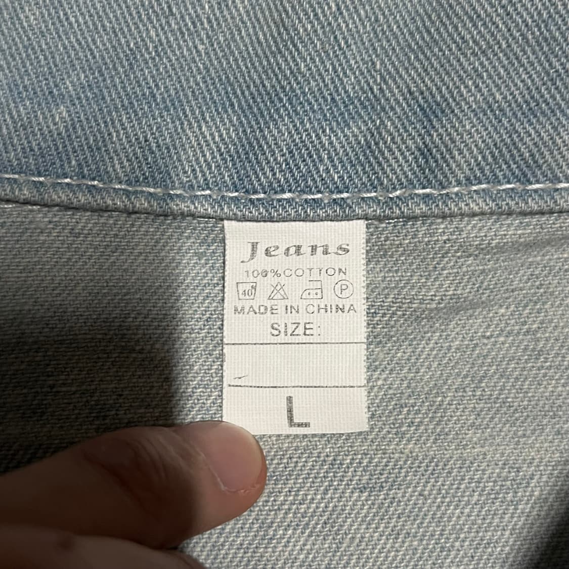 오프화이트 19 FW 애로우 빅 프린팅 데님 청자켓 [연청] L/100 상품이미지9