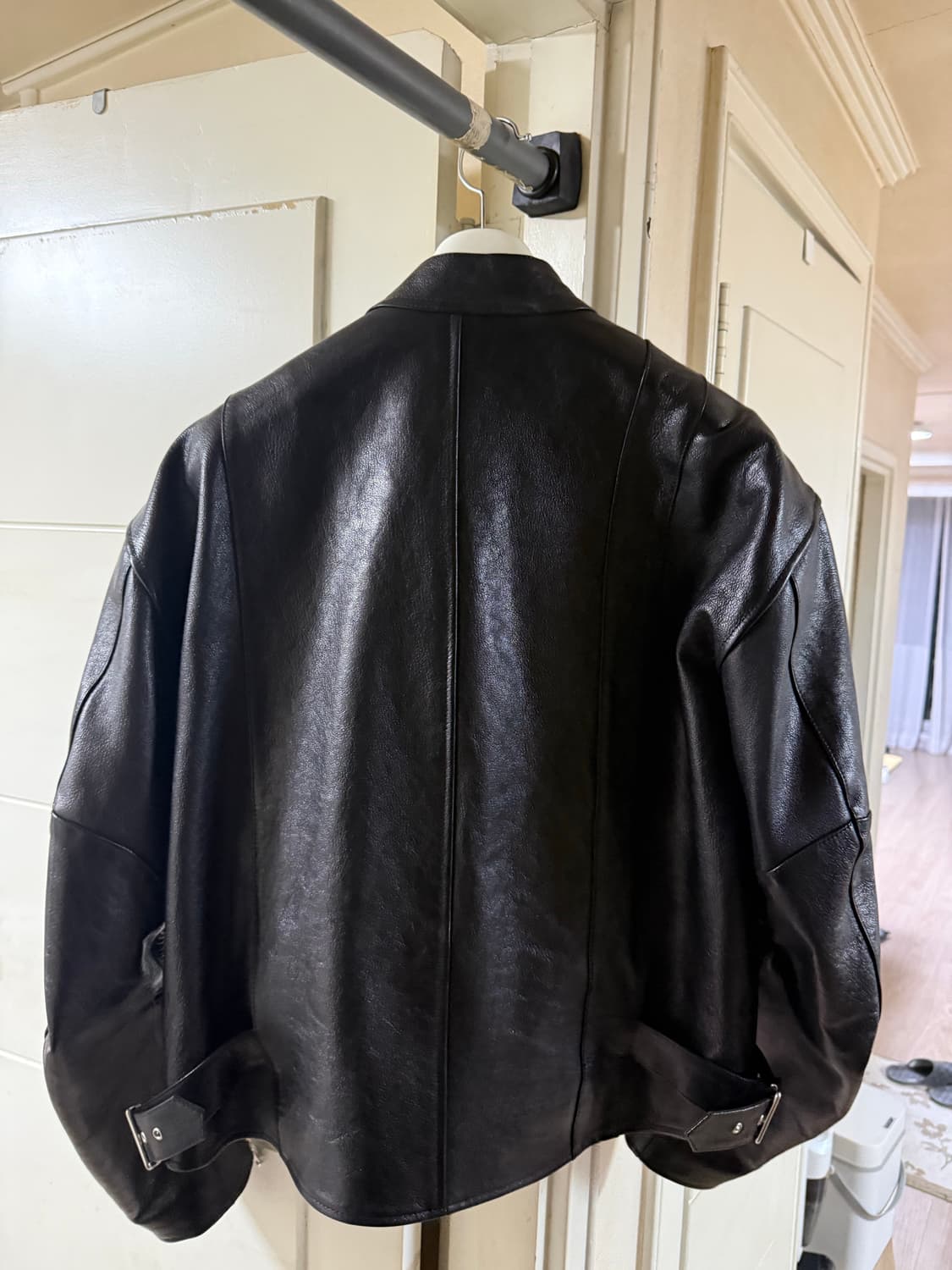 렉토 24ss 고트스킨 모터사이클 자켓 상품이미지2