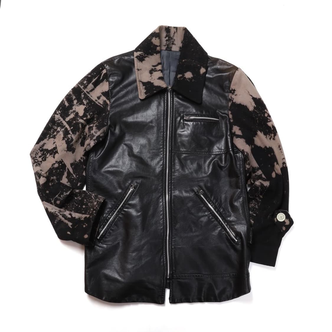 Takahashi 98AW Bleach Leather Jacket 상품이미지1