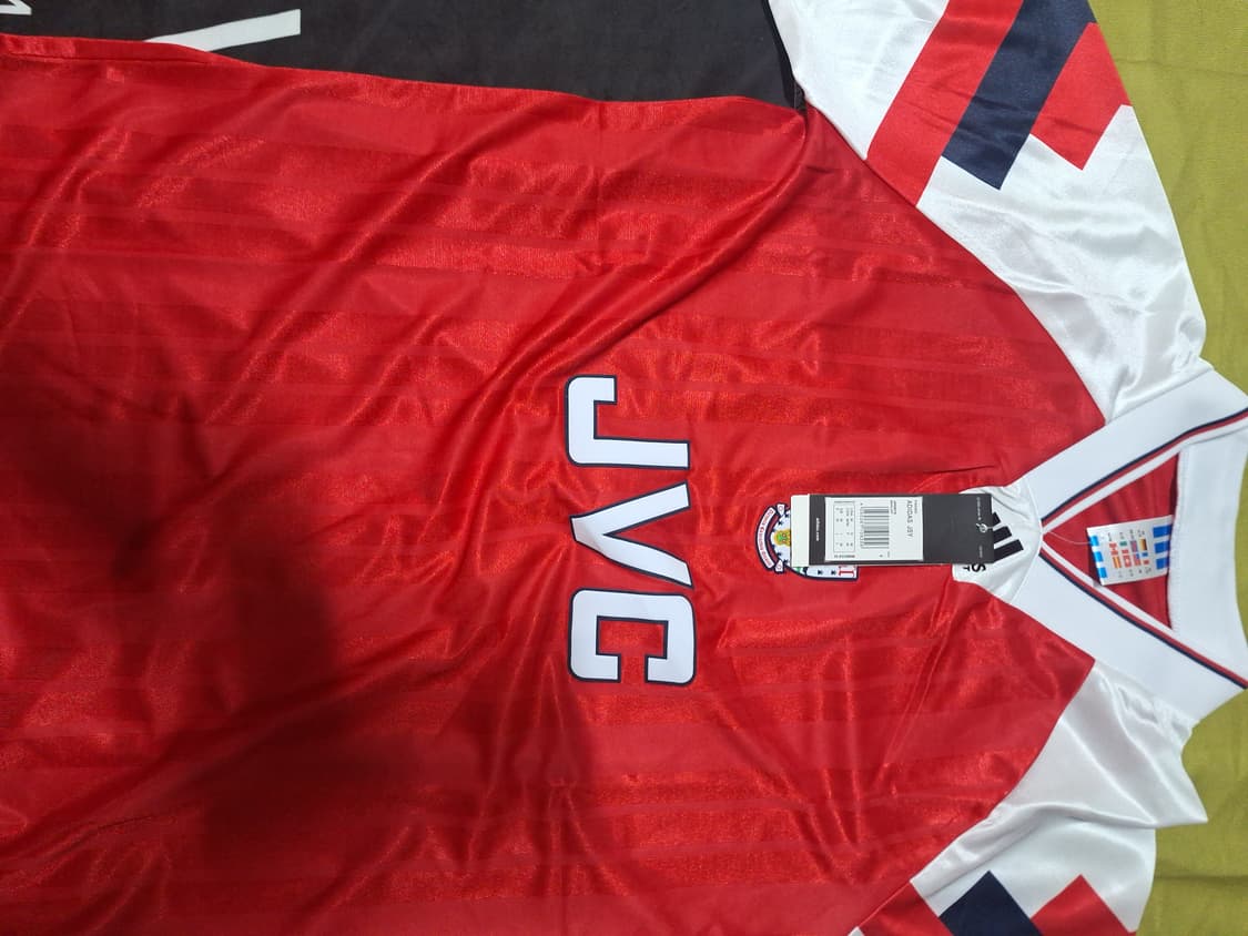 아스날 90년대 레트로 축구유니품 반팔 oem 상품이미지1