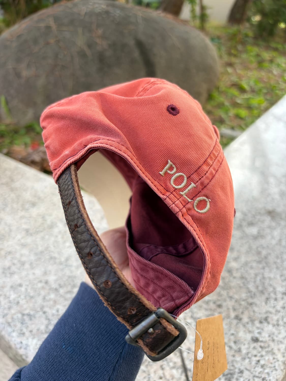 90s Polo RL 폴로 랄프로렌 페이딩 볼캡 (orange) 상품이미지5