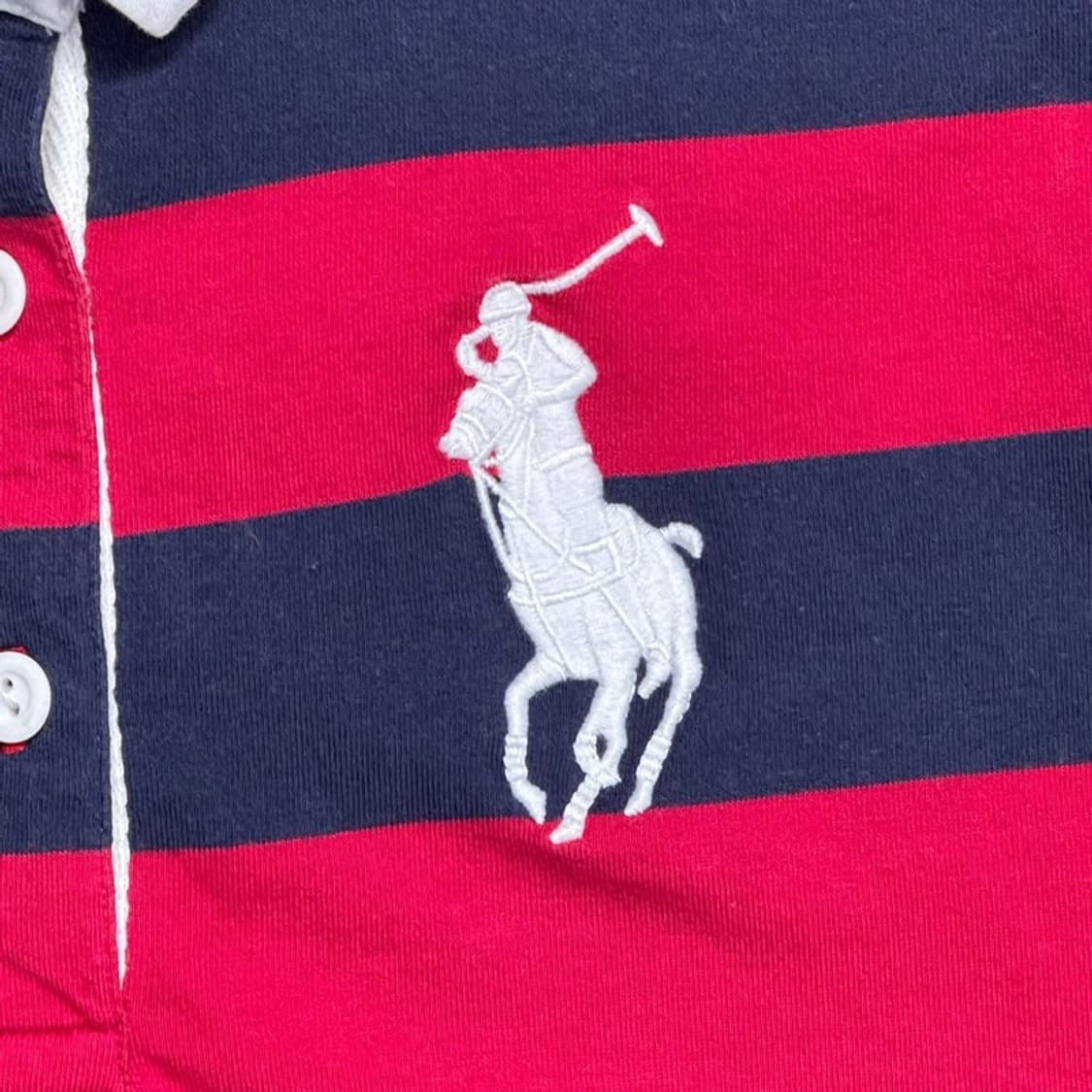 RALPH LAUREN 스트라이프 럭비티 반팔 L 상품이미지2
