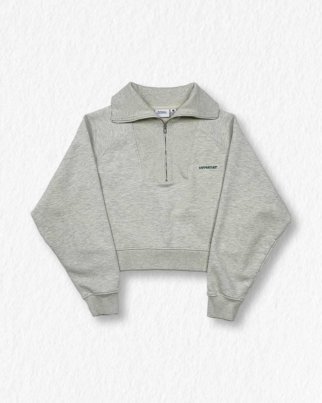 커버낫 크롭 반집업 맨투맨 상품이미지1