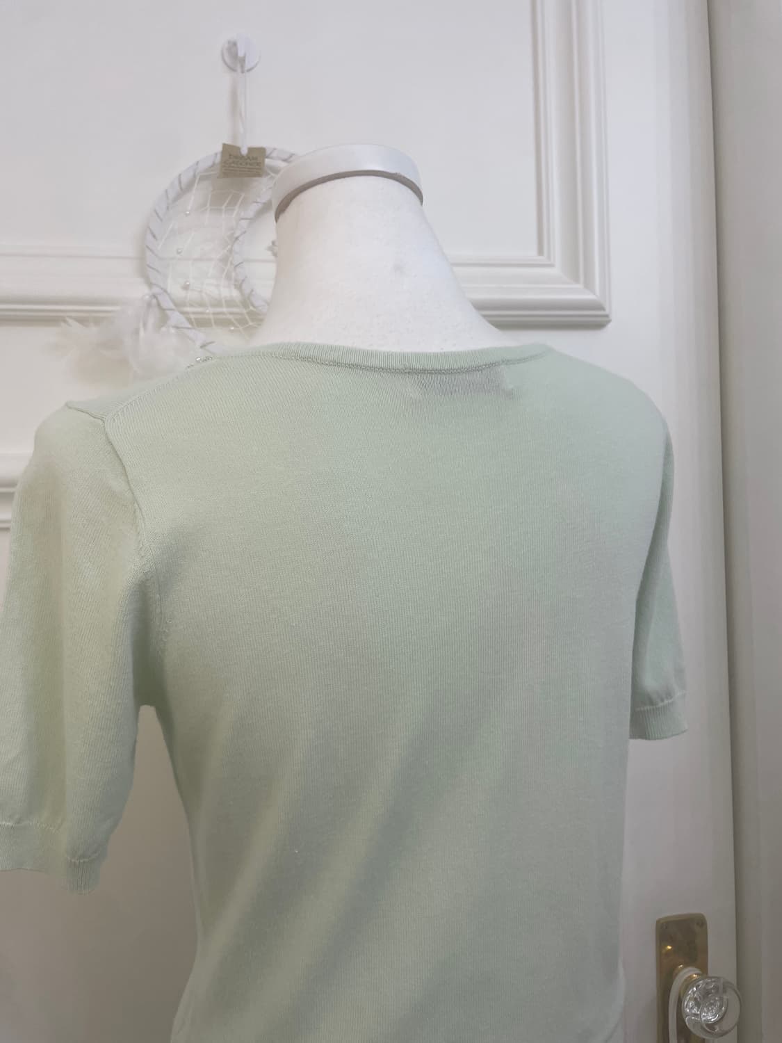 mint pearl point basic knit top 상품이미지4