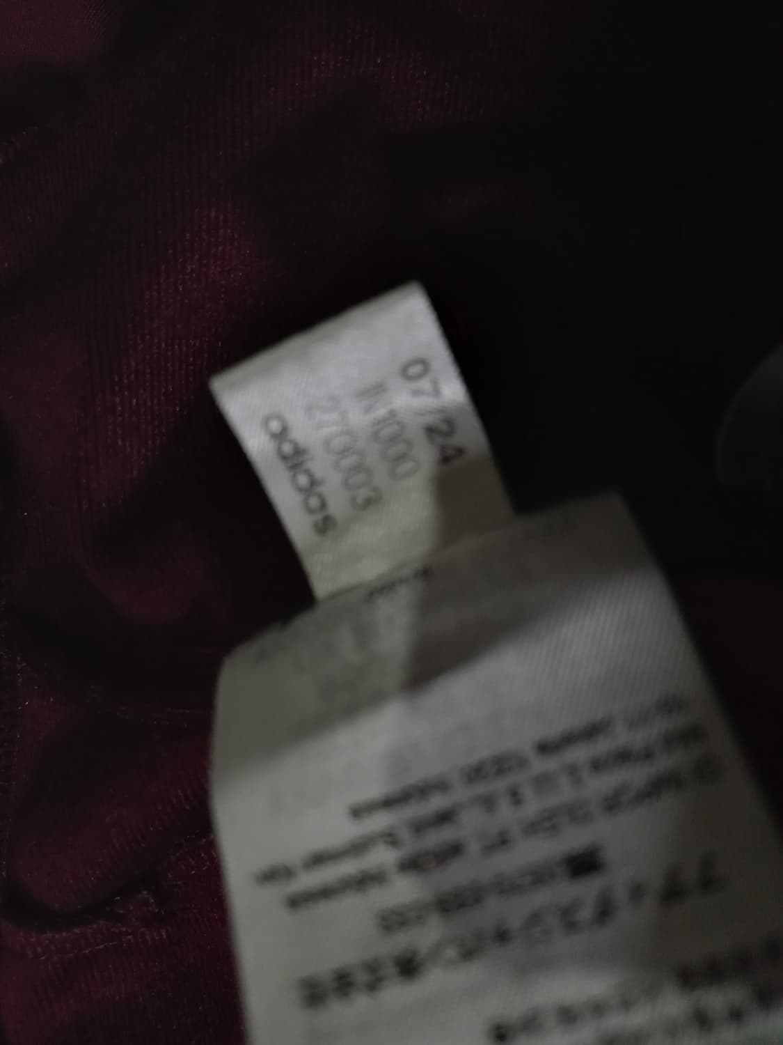 아디다스 BB트랙탑 마룬 와인 버건디 저지 져지집업 90/S 상품이미지7