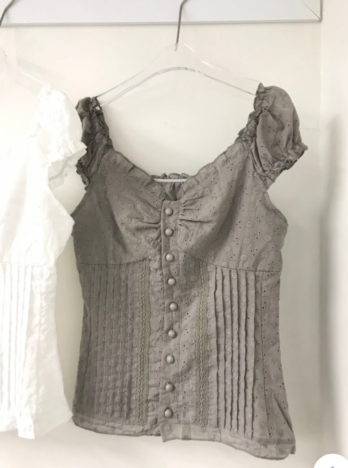 히피디피 엔젤 블라우스 빈티지 브라운 지그재그 에이블리 상품이미지6