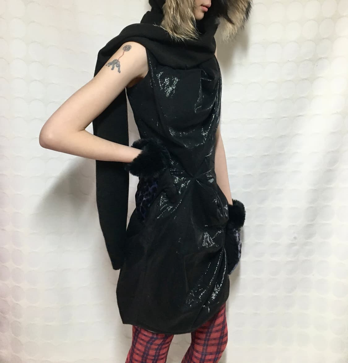 vivienne westwood 드레이핑 반짝이 드레스 상품이미지1