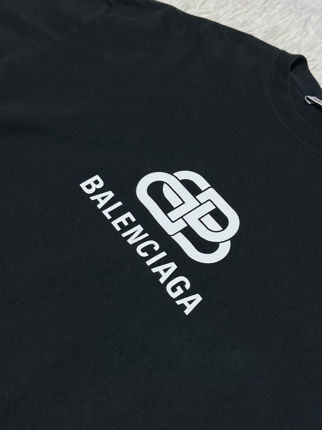 발렌시아가 BB로고 블랙 반팔 S 상품이미지2